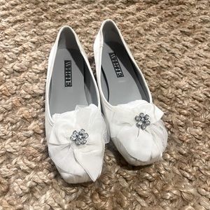 Vera wang bridal slip ons